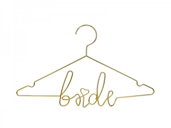 Kleiderbügel gold "bride"