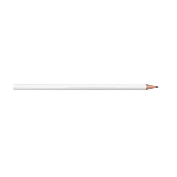 Bleistifte weiß ohne Gravur (17,5cm)