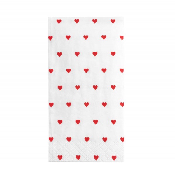Herz-Taschentücher rot für Freudentränen auf der Hochzeit